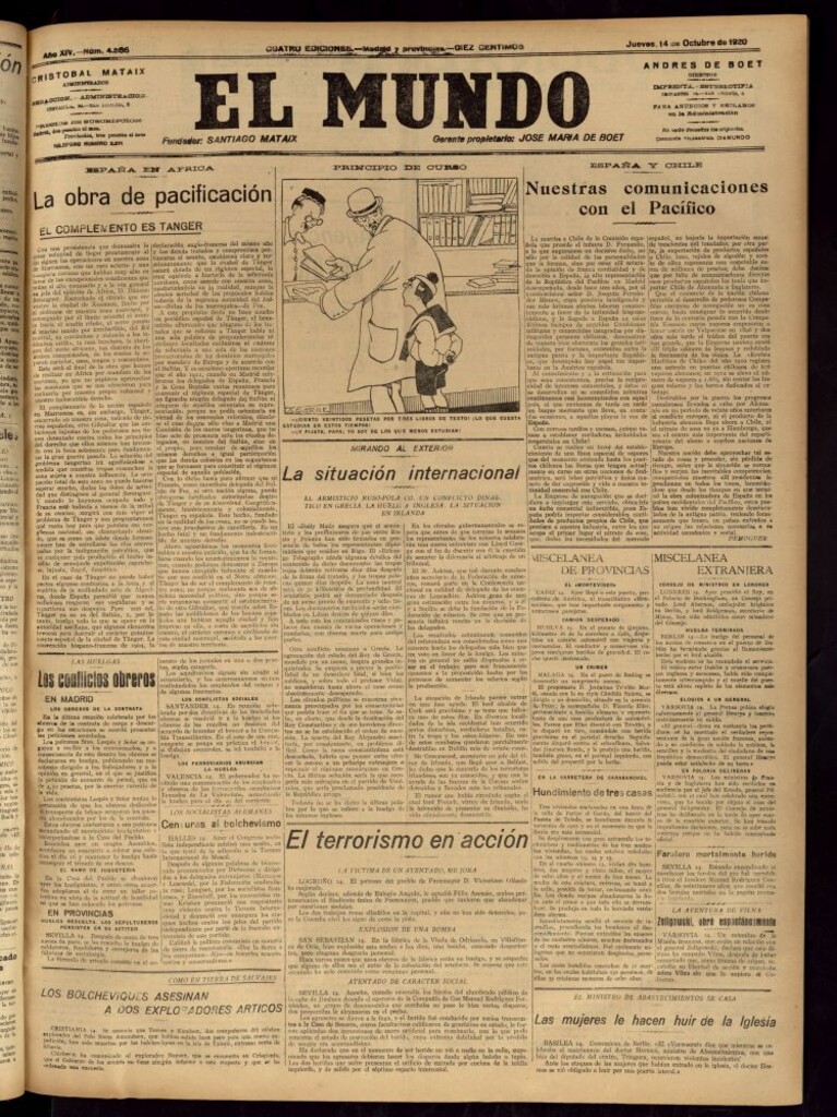 Miniatura de El Mundo del 14 de octubre de 1920
