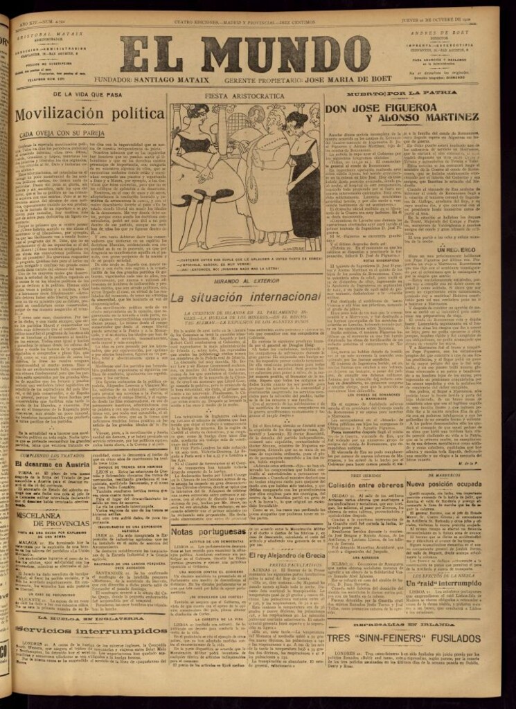 Miniatura de El Mundo del 21 de octubre de 1920