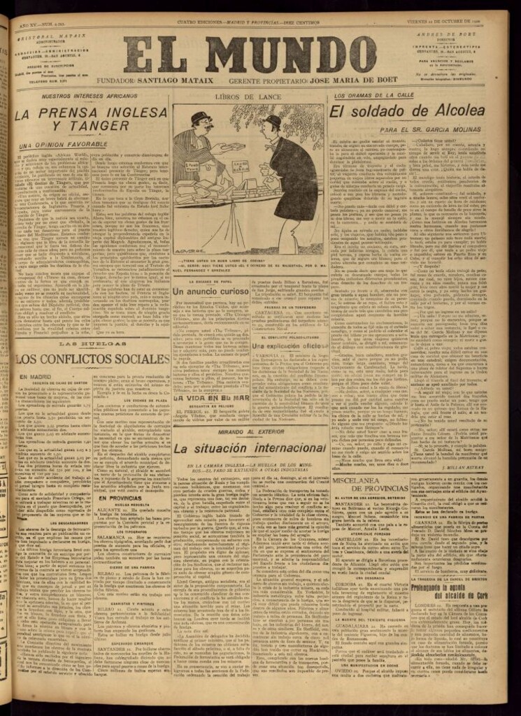 Miniatura de El Mundo del 22 de octubre de 1920