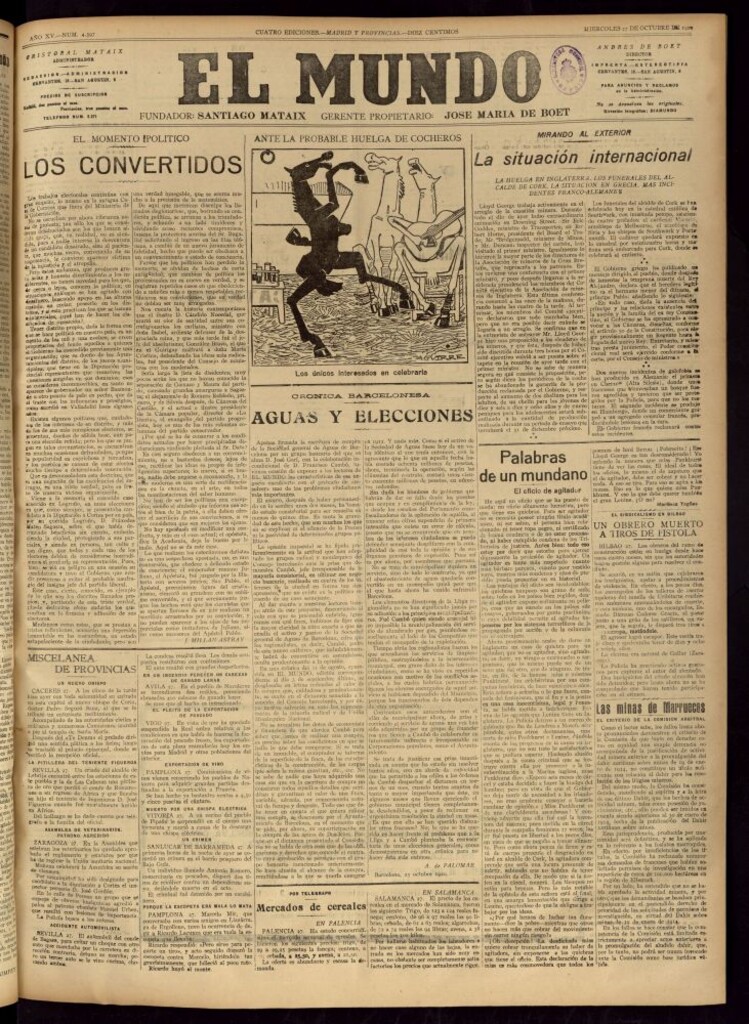 Miniatura de El Mundo del 27 de octubre de 1920