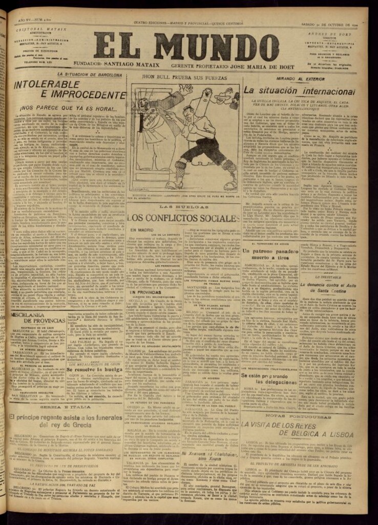 Miniatura de El Mundo del 30 de octubre de 1920