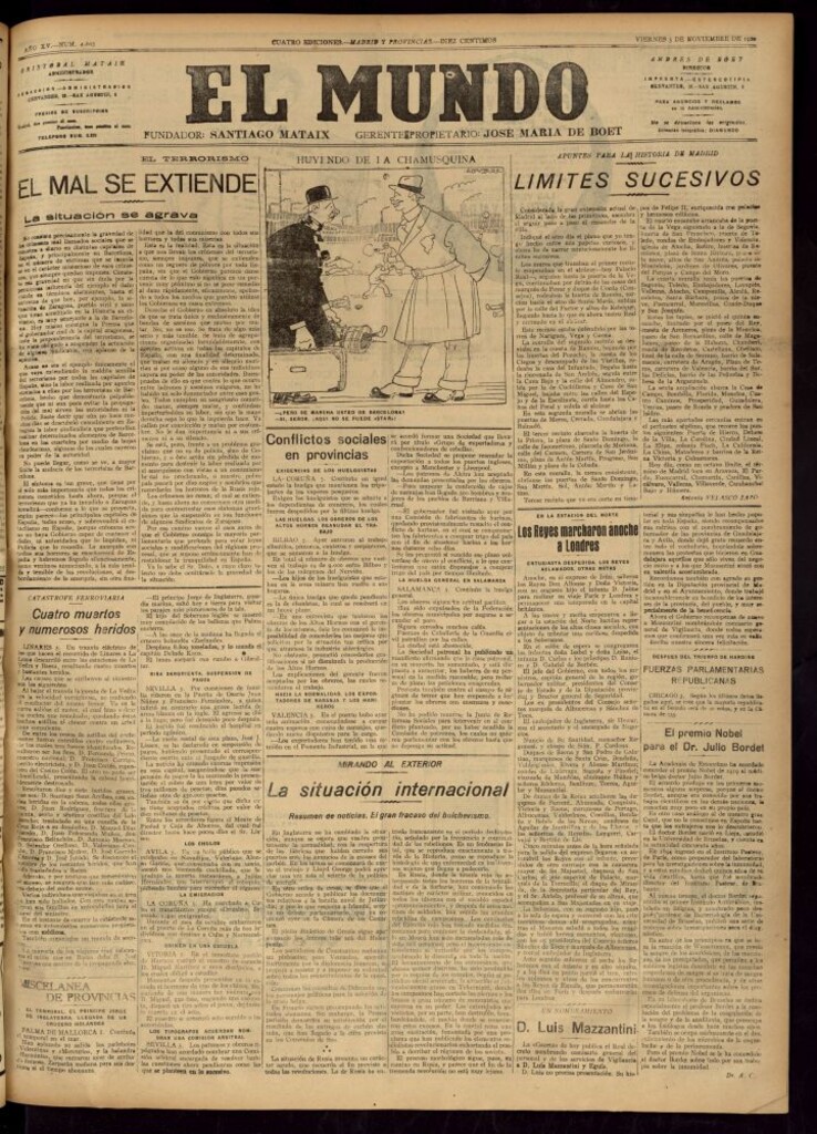 Miniatura de El Mundo del 5 de noviembre de 1920