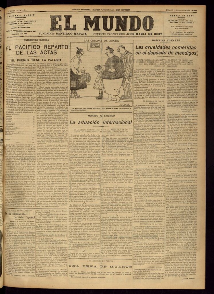 Miniatura de El Mundo del 13 de noviembre de 1920