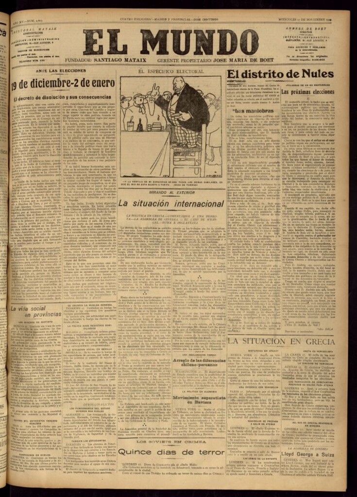 Miniatura de El Mundo del 17 de noviembre de 1920