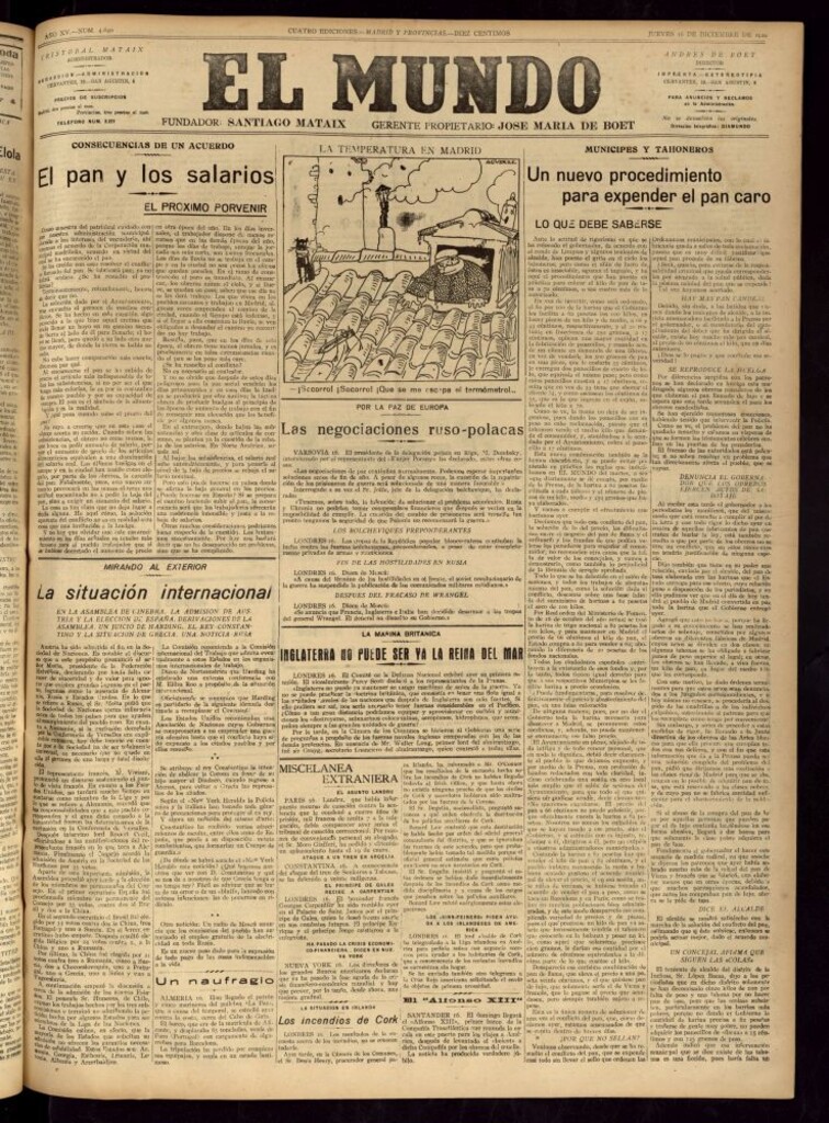 Miniatura de El Mundo del 16 de diciembre de 1920