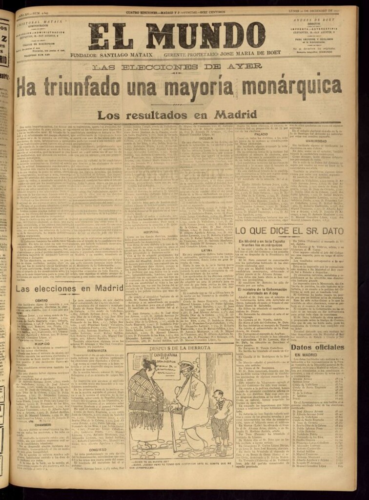 Miniatura de El Mundo del 20 de diciembre de 1920