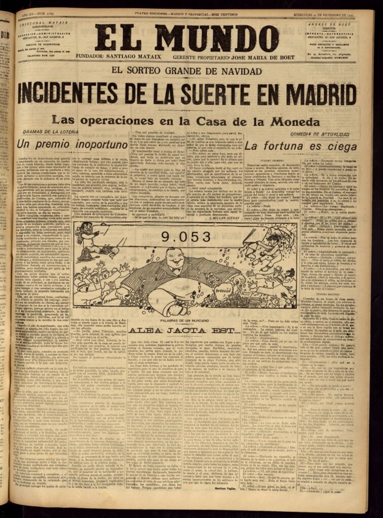 Miniatura de El Mundo del 22 de diciembre de 1920