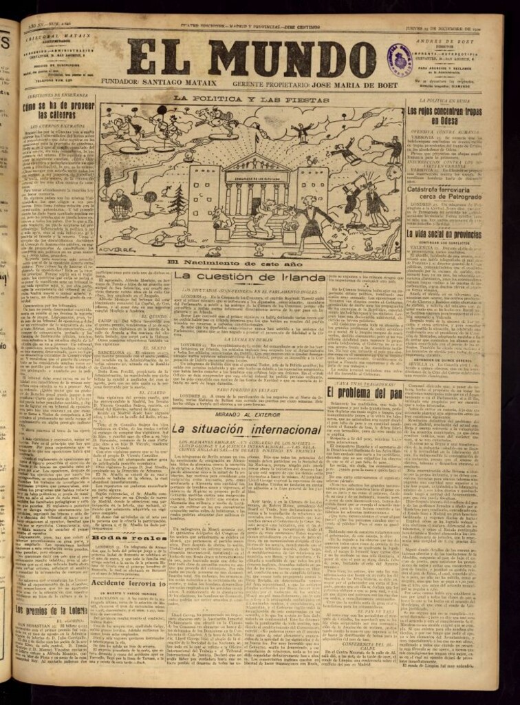 Miniatura de El Mundo del 23 de diciembre de 1920