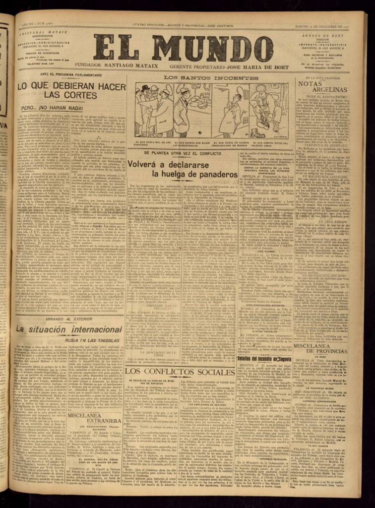 Miniatura de El Mundo del 28 de diciembre de 1920