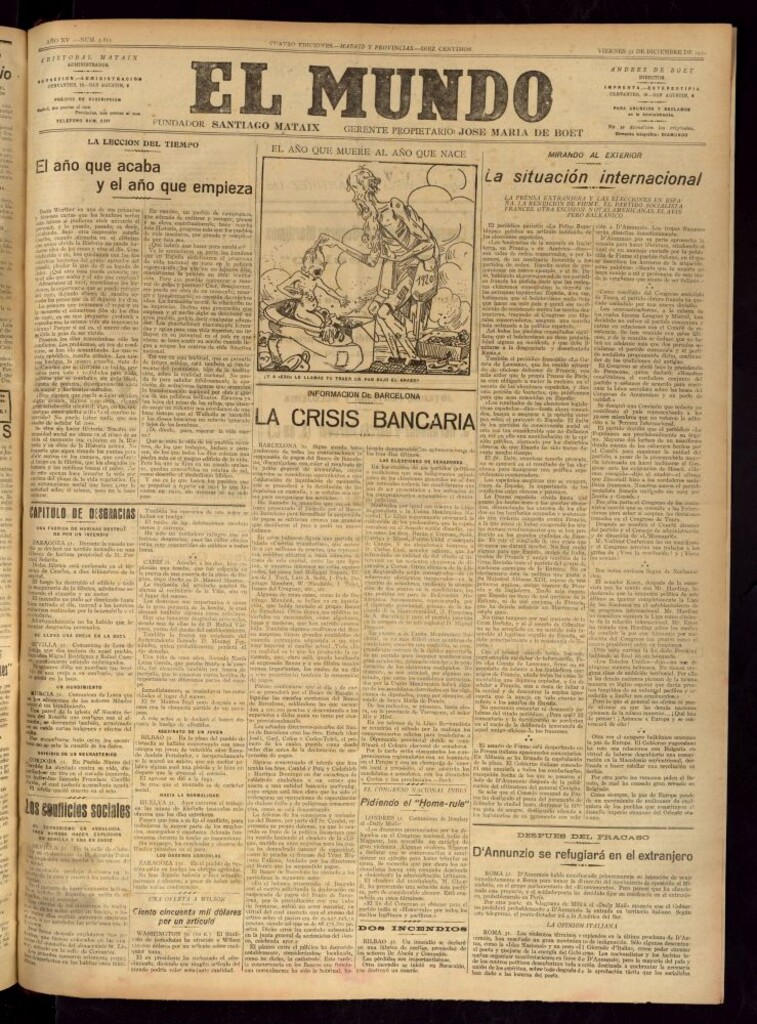 Miniatura de El Mundo del 31 de diciembre de 1920