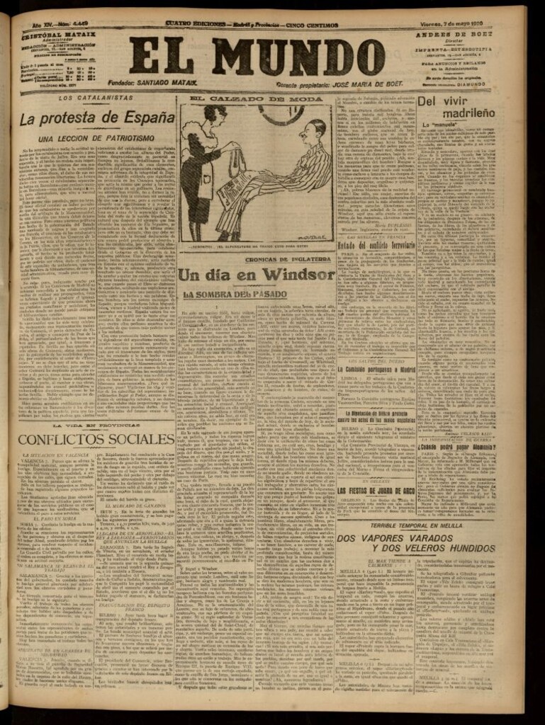 Miniatura de El Mundo del 7 de mayo de 1920 (edición de provincias)