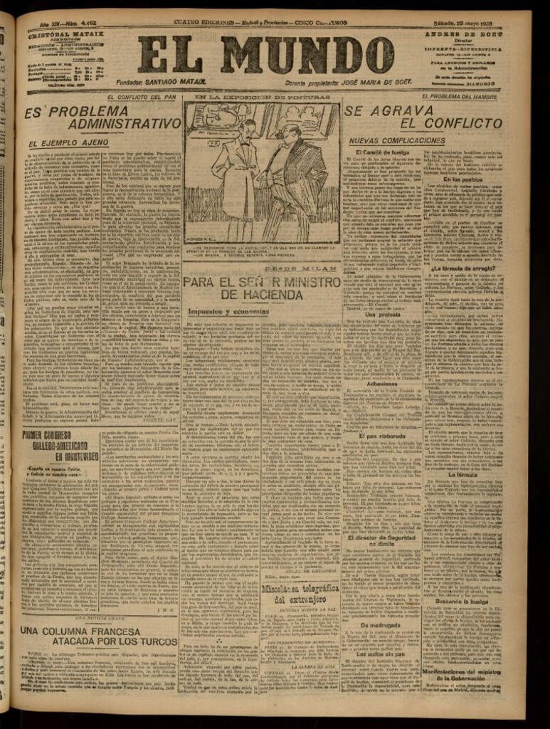 Miniatura de El Mundo del 22 de mayo de 1920 (edición de provincias)