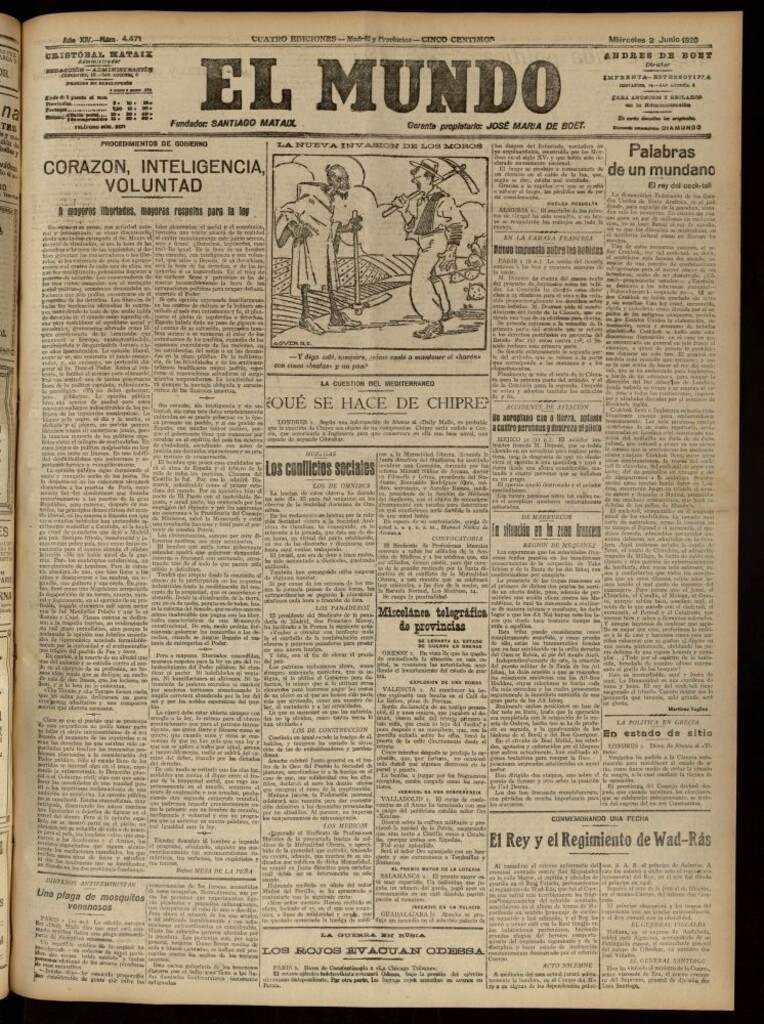 Miniatura de El Mundo del 2 de junio de 1920 (edición de provincias)