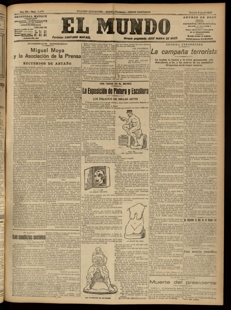 Miniatura de El Mundo del 8 de junio de 1920 (edición de provincias)
