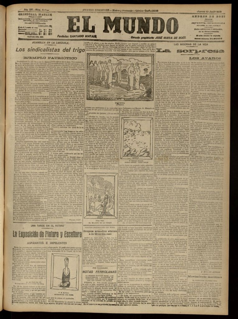 Miniatura de El Mundo del 10 de junio de 1920 (edición de provincias)