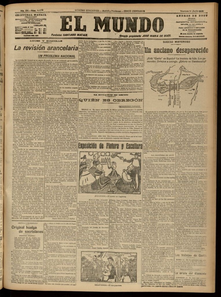 Miniatura de El Mundo del 11 de junio de 1920 (edición de provincias)