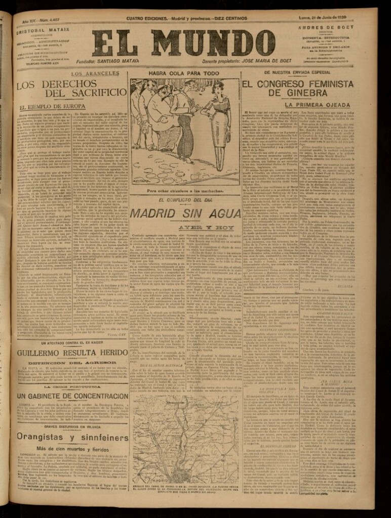 Miniatura de El Mundo del 21 de junio de 1920 (edición de provincias)