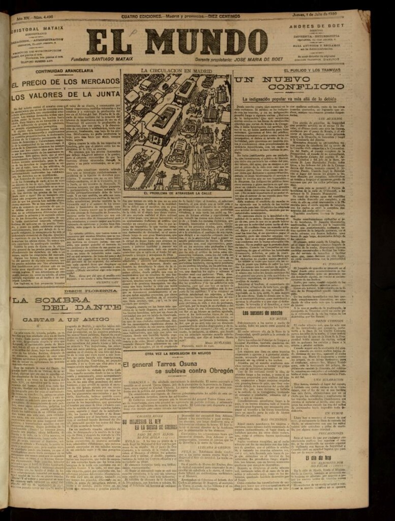 Miniatura de El Mundo del 1 de julio de 1920 (edición de provincias)