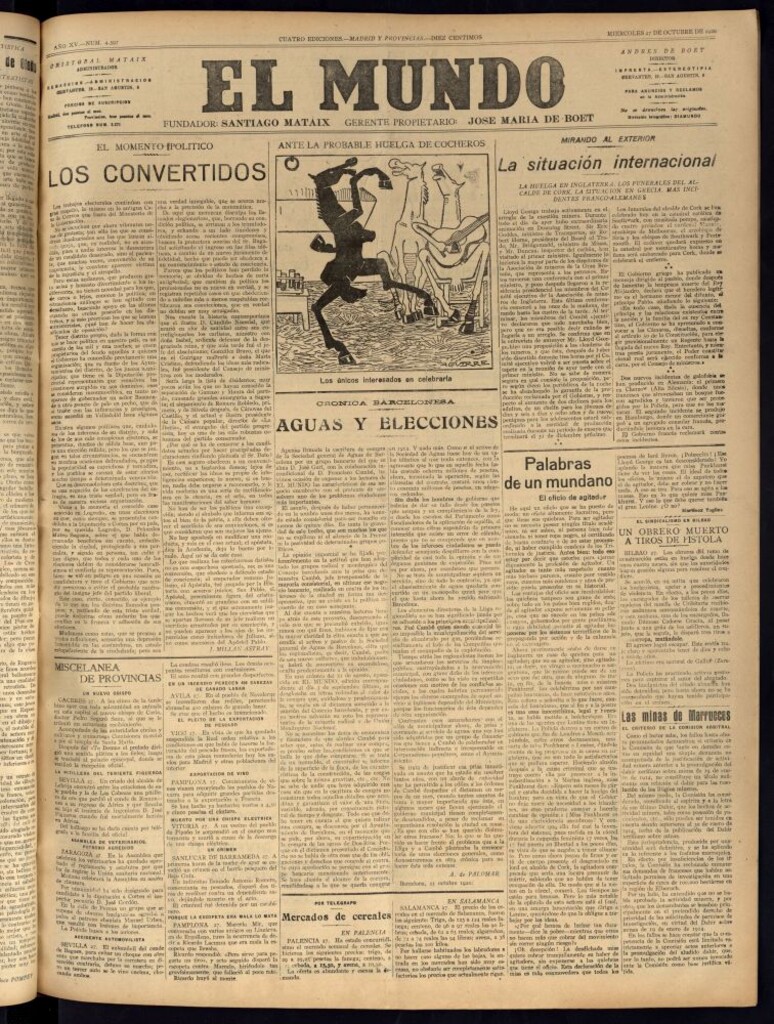 Miniatura de El Mundo del 27 de octubre de 1920 (edición de provincias)