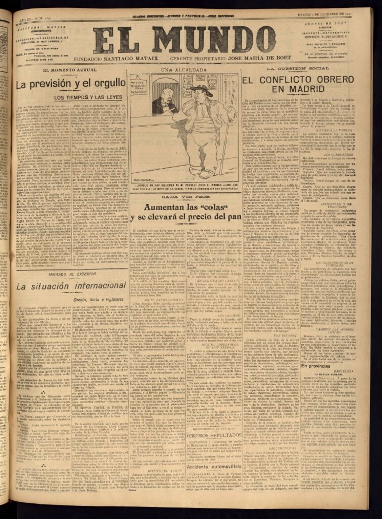 Miniatura de El Mundo del 7 de diciembre de 1920 (edición de provincias)