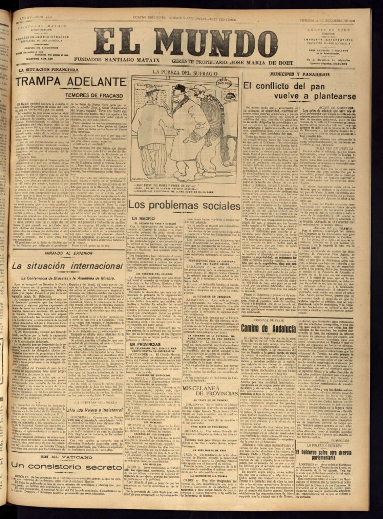 Miniatura de El Mundo del 17 de diciembre de 1920 (edición de provincias)