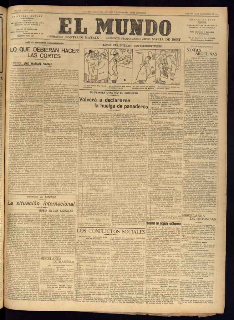 Miniatura de El Mundo del 28 de diciembre de 1920 (edición de provincias)
