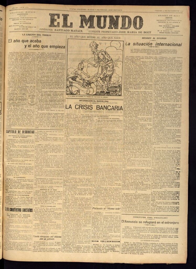 Miniatura de El Mundo del 31 de diciembre de 1920 (edición de provincias)