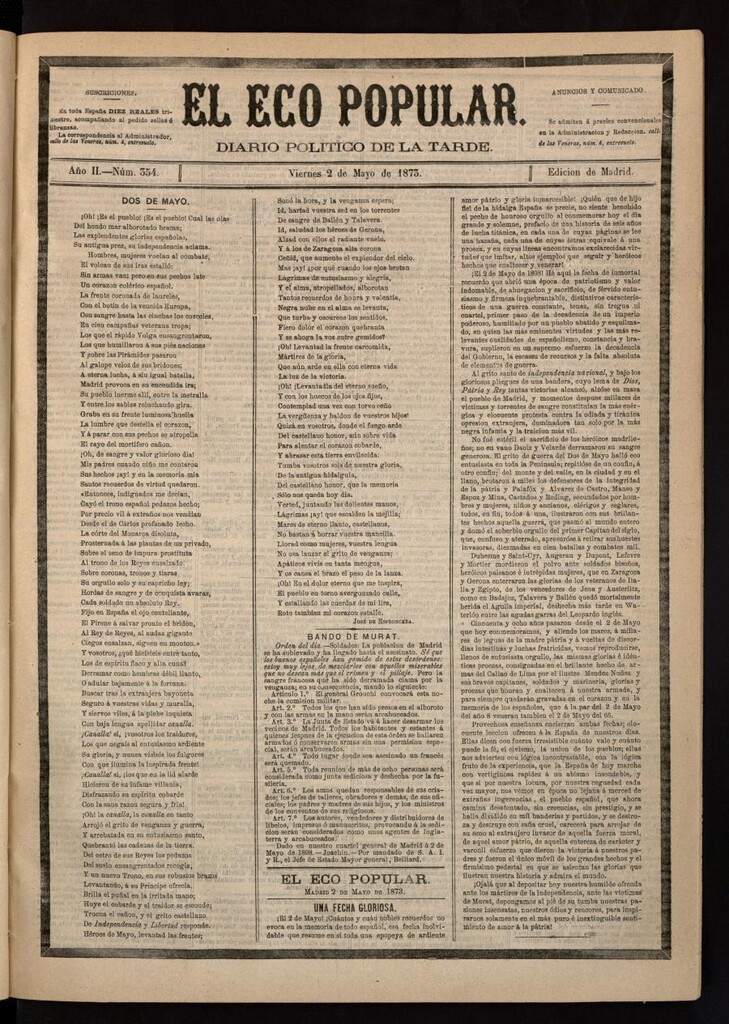 Miniatura de El Eco Popular del 2 de mayo de 1873