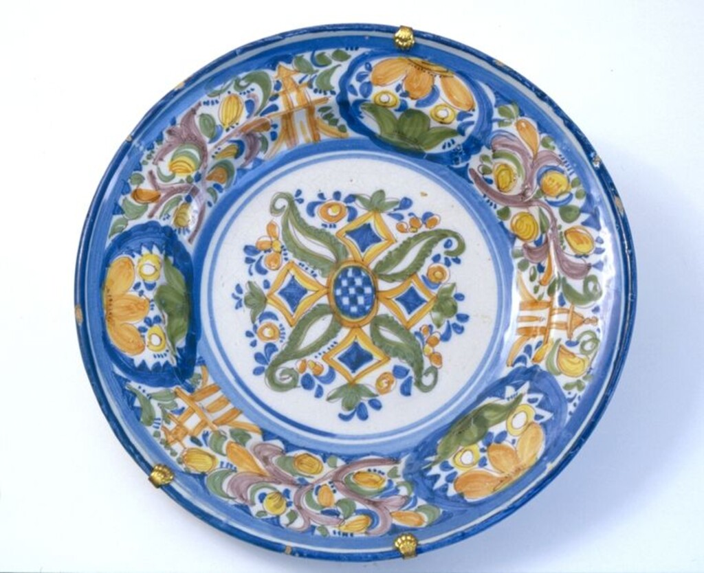 Miniatura de Plato de loza popular manisera