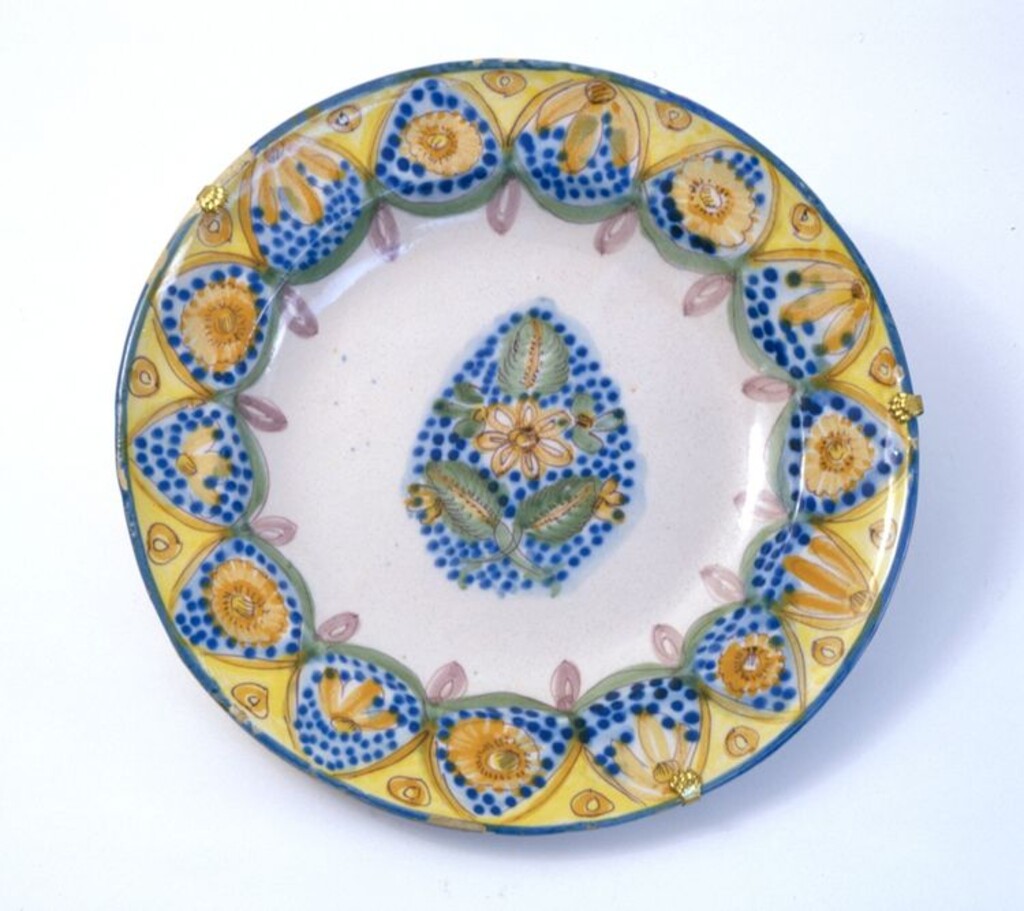 Miniatura de Plato de loza popular manisera