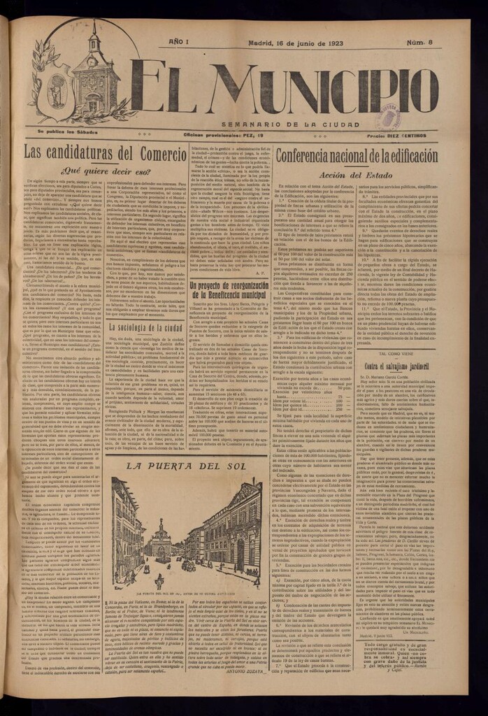 Miniatura de El Municipio del 16 de junio de 1923