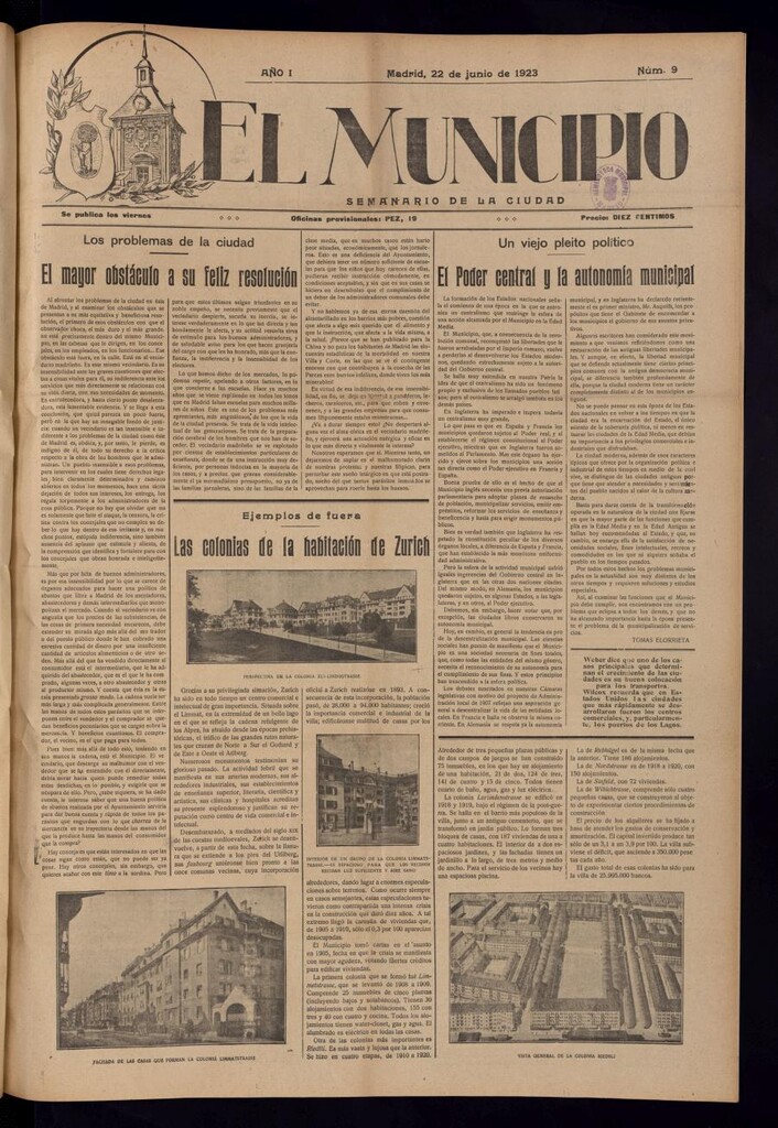 Miniatura de El Municipio del 22 de junio de 1923