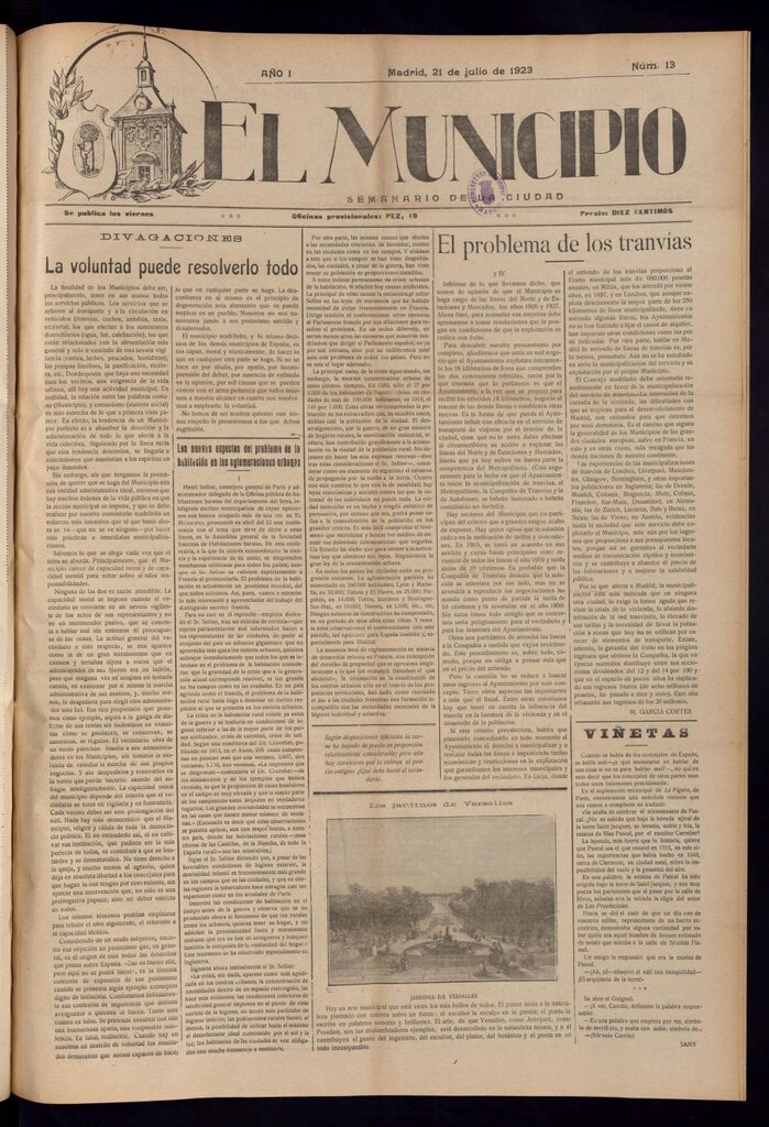Miniatura de El Municipio del 21 de julio de 1923