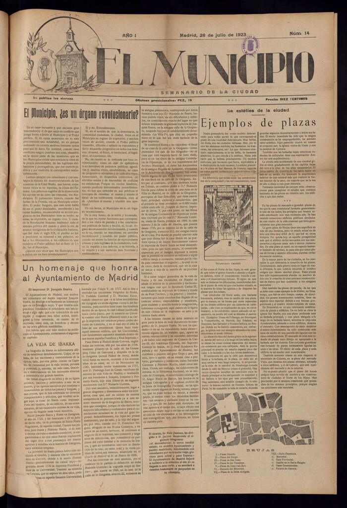 Miniatura de El Municipio del 28 de julio de 1923