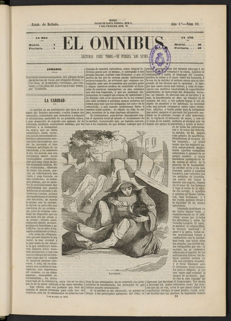 Miniatura de El Ómnibus: lecturas para todos del 3 de marzo de 1856, nº 10