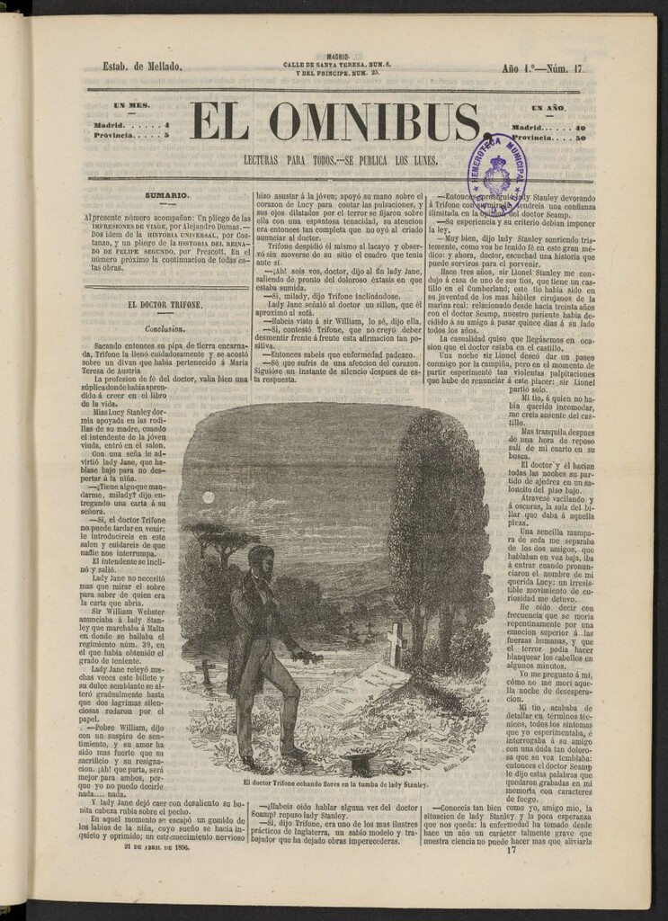 Miniatura de El Ómnibus: lecturas para todos del 21 de abril de 1856, nº 17