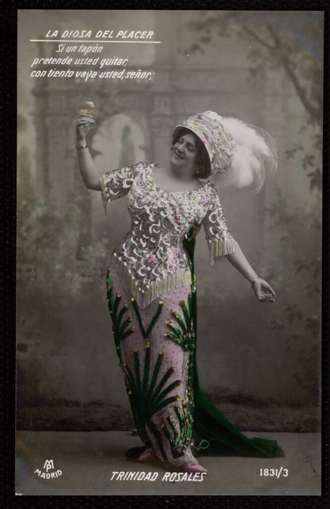 Miniatura de Trinidad Rosales representando "La diosa del placer"