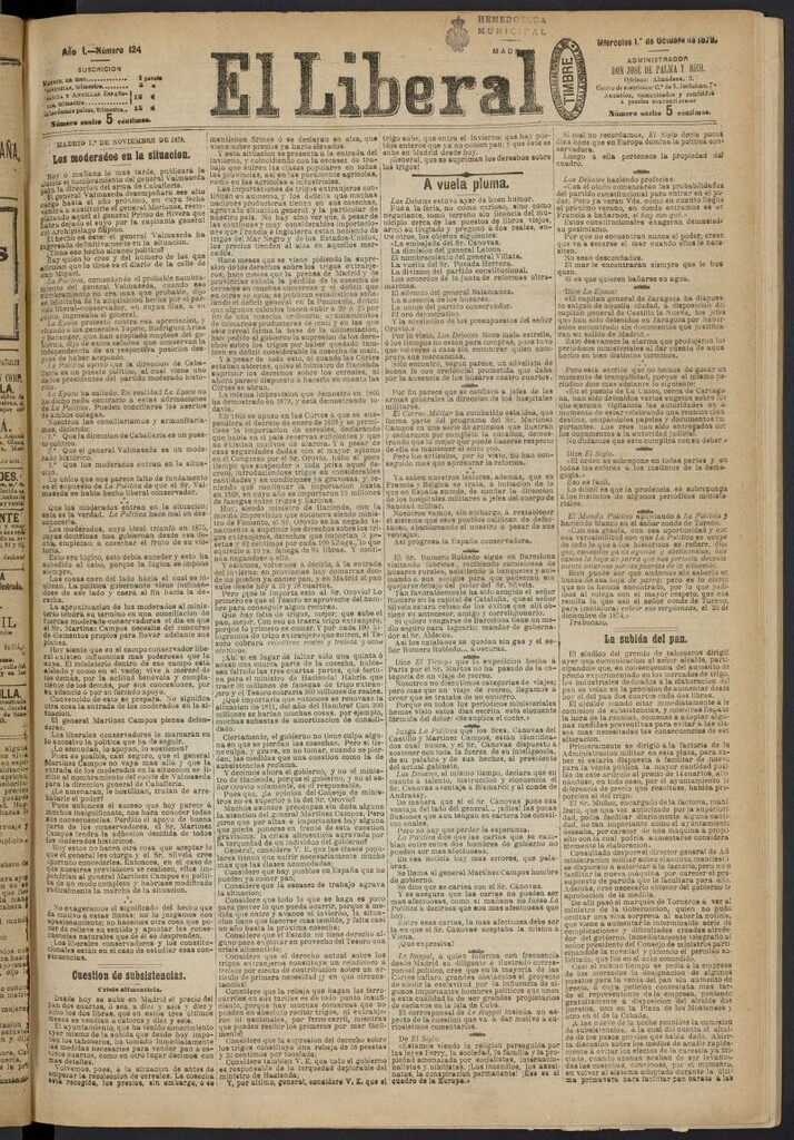 Miniatura de El Liberal (Madrid. 1879) del 1 de octubre de 1879, nº 24