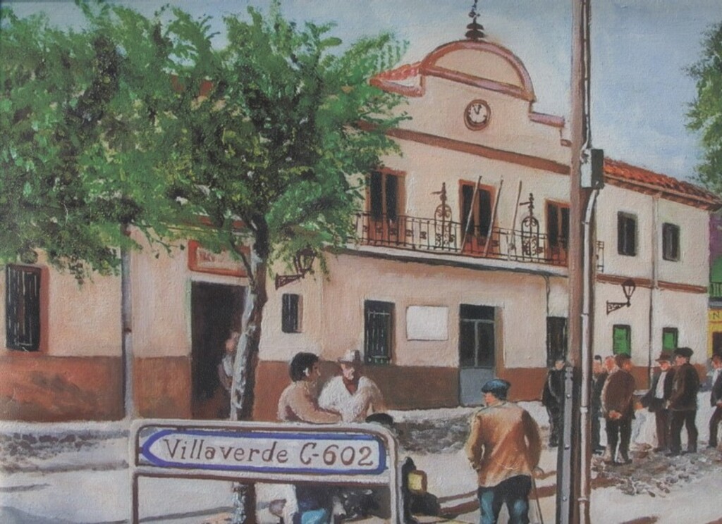 Miniatura de Portada de calendario con el Ayuntamiento de Villa de Vallecas