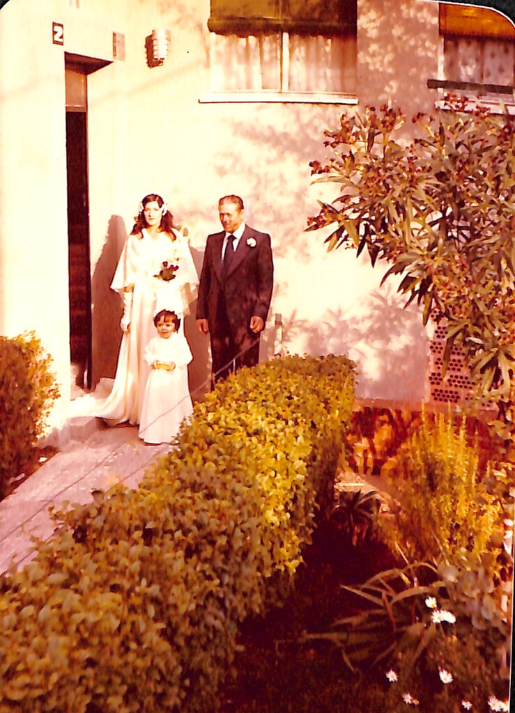 Miniatura de Una novia, su padre y la niña con las arras