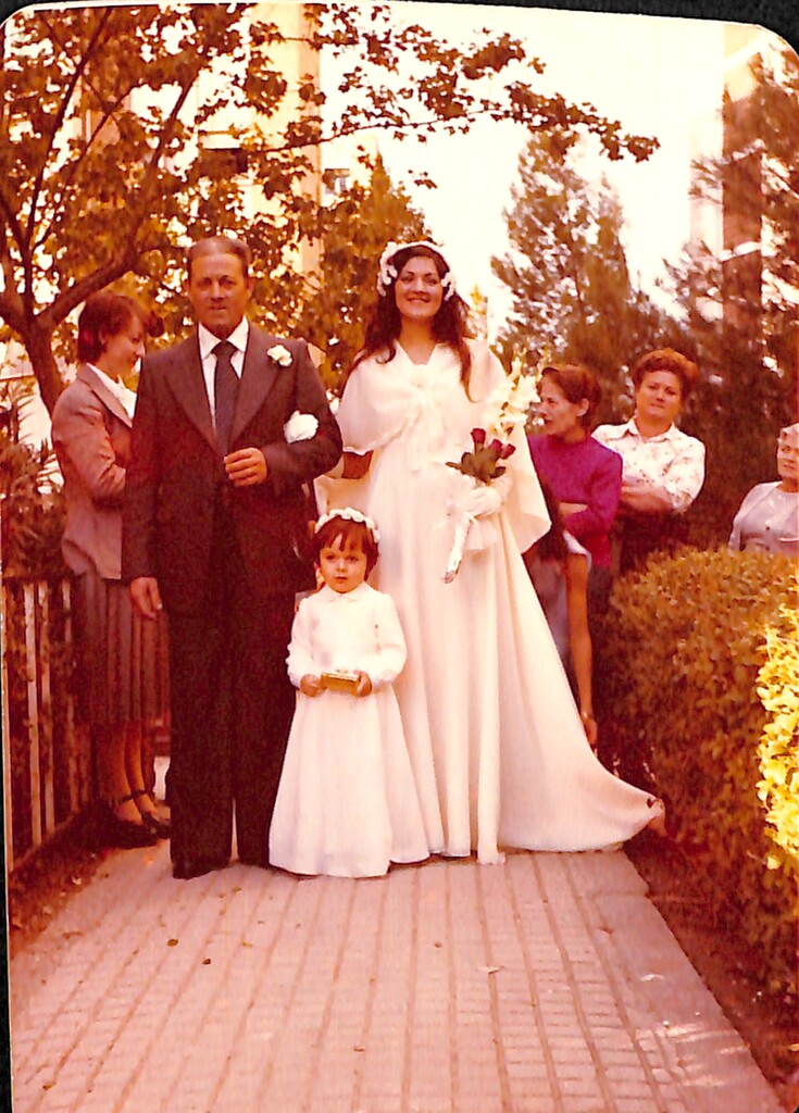 Miniatura de De boda camino del altar