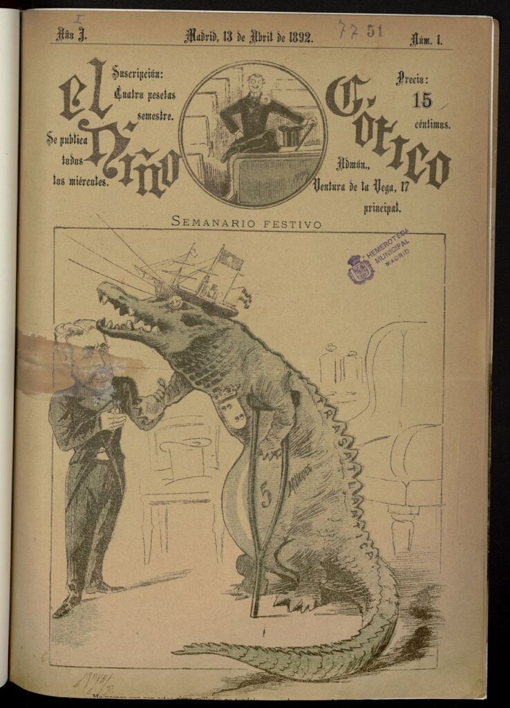 Miniatura de El niño gótico: semanario festivo del 13 de abril de 1892