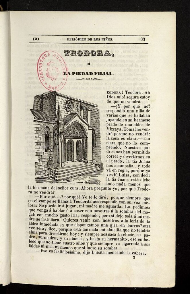 Miniatura de El Mentor de la Infancia de 1843, tomo I, nº 3