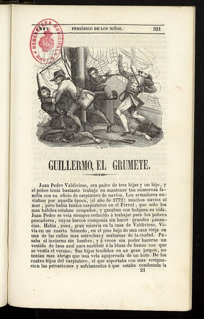 Miniatura de El Mentor de la Infancia de 1843, tomo I, nº 21