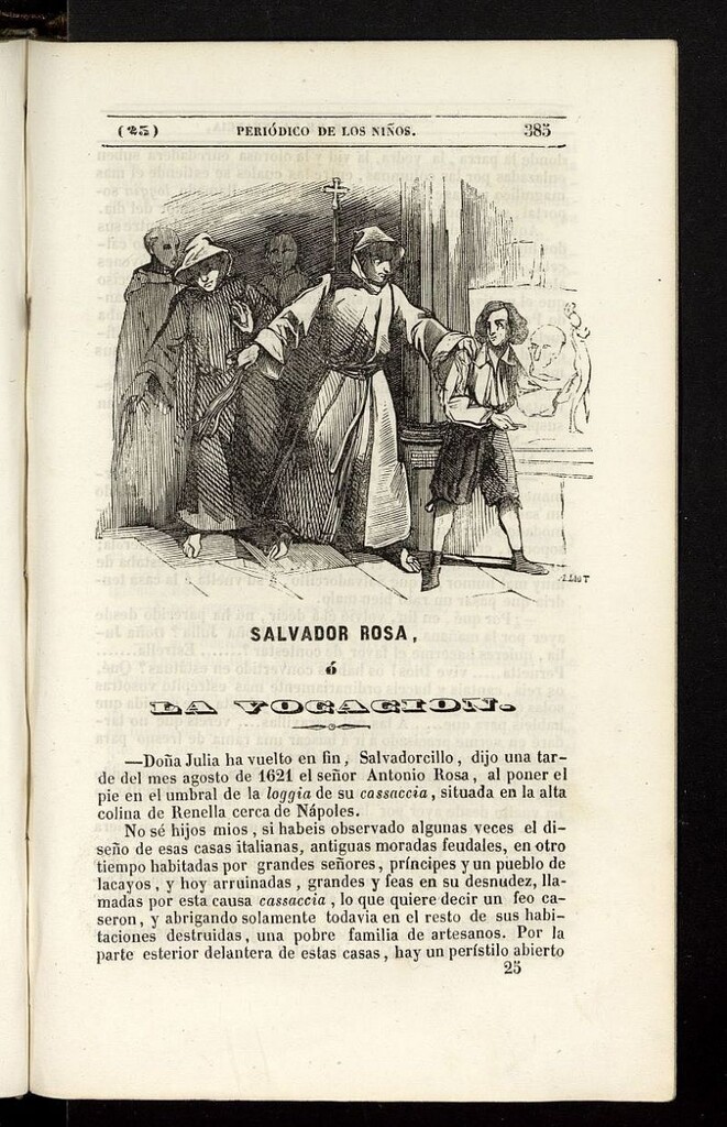 Miniatura de El Mentor de la Infancia de 1843, tomo I, nº 25