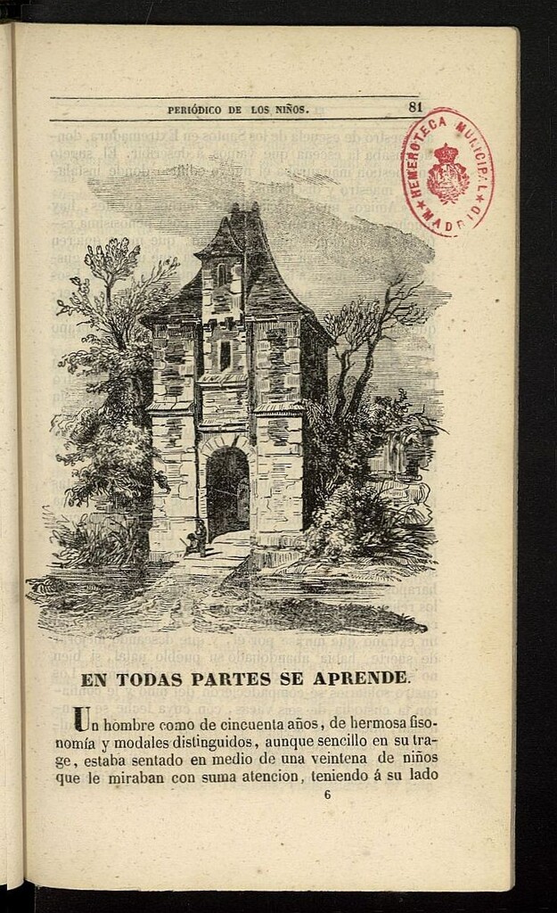 Miniatura de El Mentor de la Infancia de 1845, tomo V, nº 6