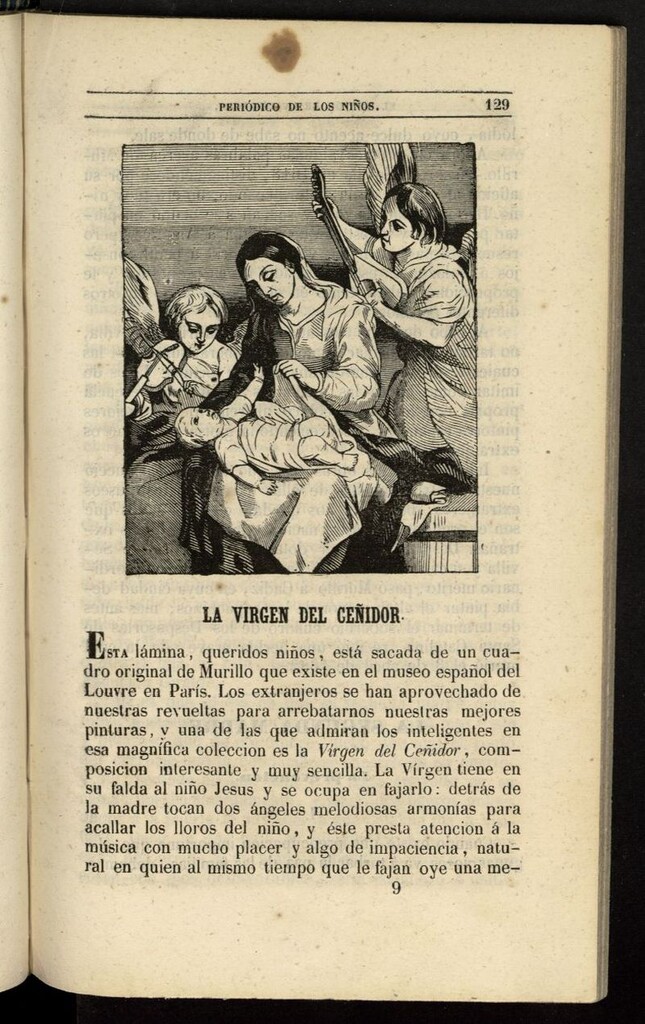 Miniatura de El Mentor de la Infancia de 1845, tomo V, nº 9