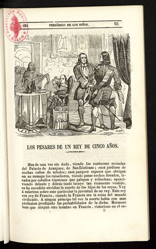 Miniatura de El Mentor de la Infancia de 1844, tomo II, nº 5