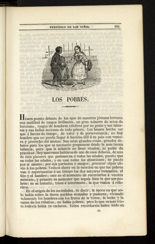 Miniatura de El Mentor de la Infancia de 1844, tomo II, nº 11
