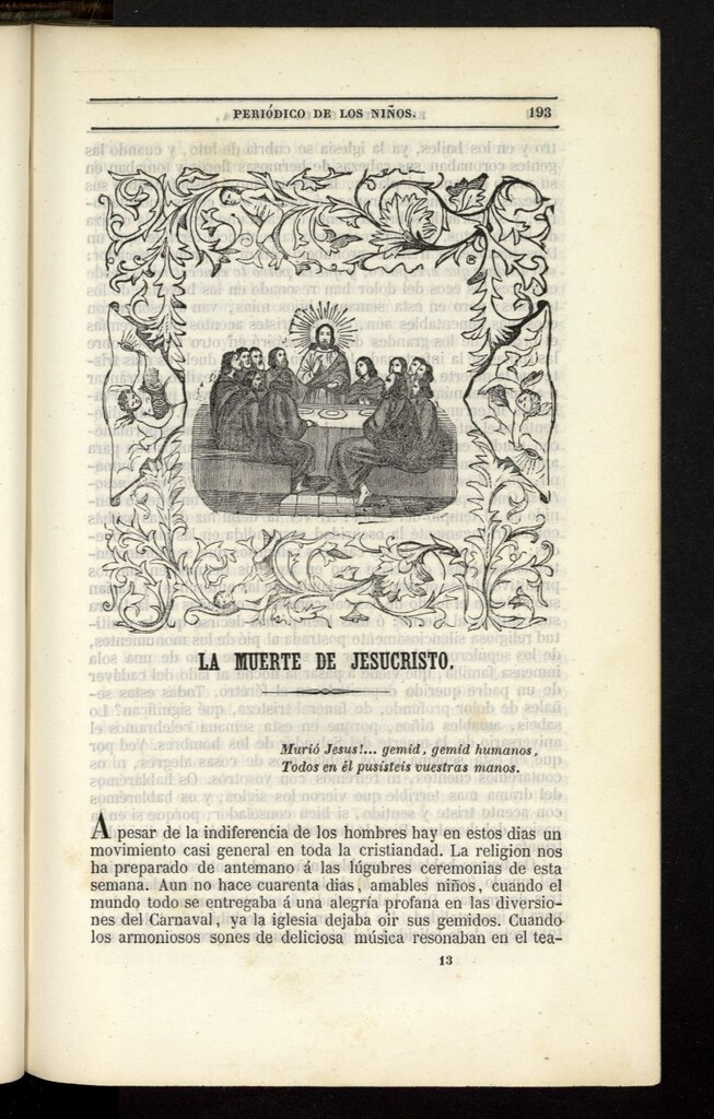 Miniatura de El Mentor de la Infancia de 1844, tomo II, nº 13